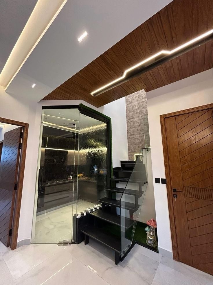 Stairwell & Glass Feature
