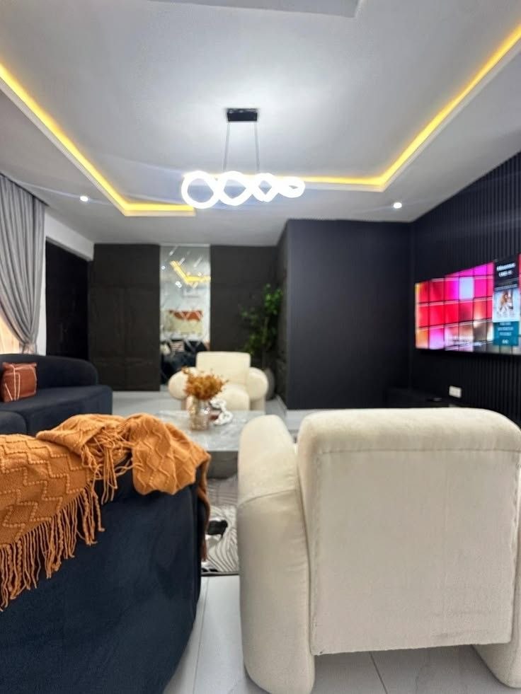 Media Lounge & Velvet Seating