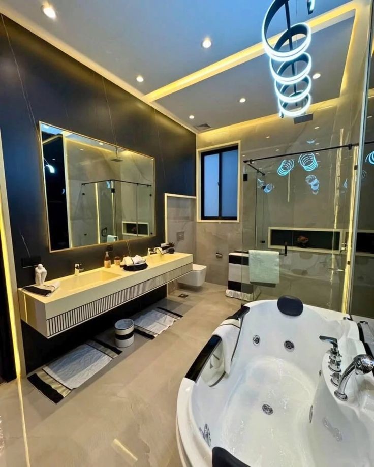 Designer Spa Bathroom Jacuzzi