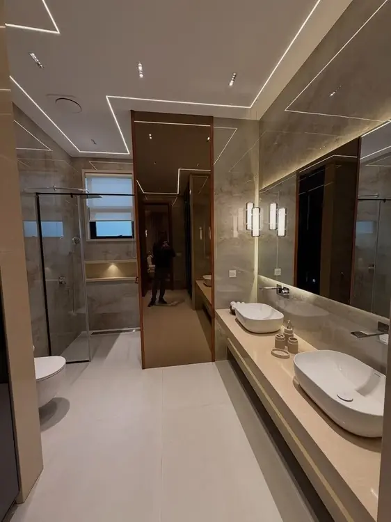 Master Spa Bath Double Vanity